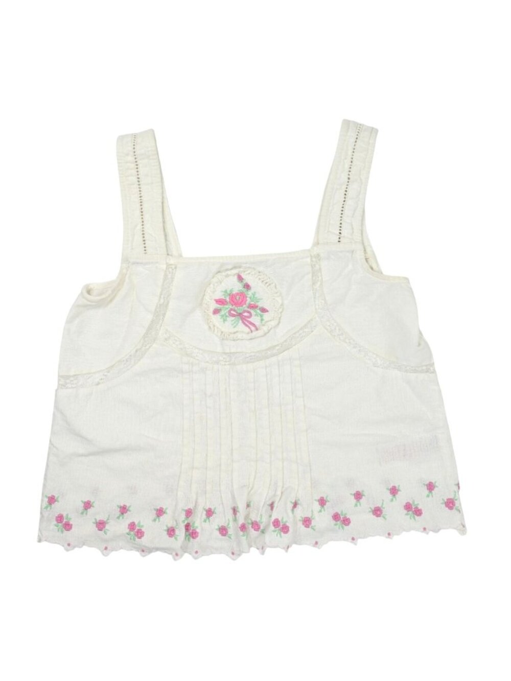 Damson Madder Nancy Rose Cami in White
